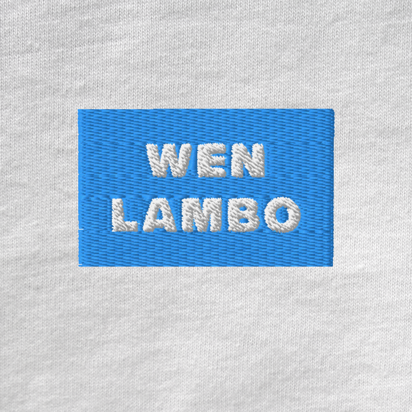 Unisex Muscle Shirt - WHITE - WEN LAMBO (blue)
