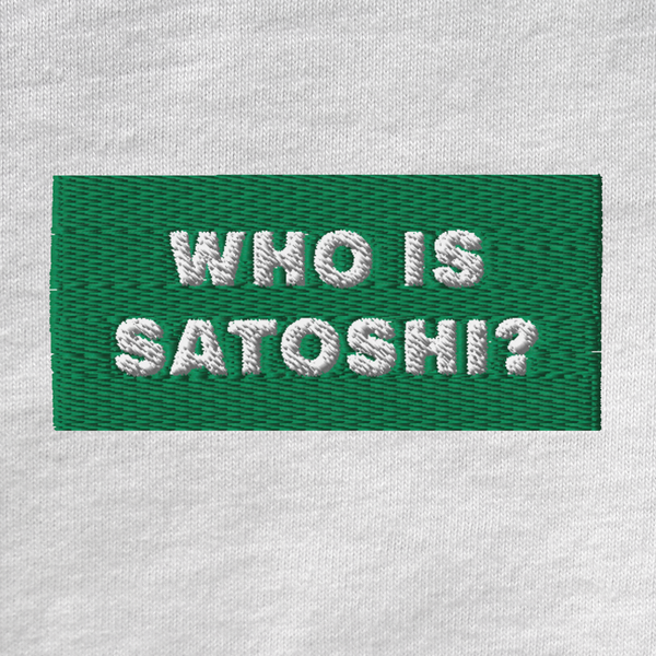 Unisex Muscle Shirt - WHITE - WHO IS SATOSHI (green)