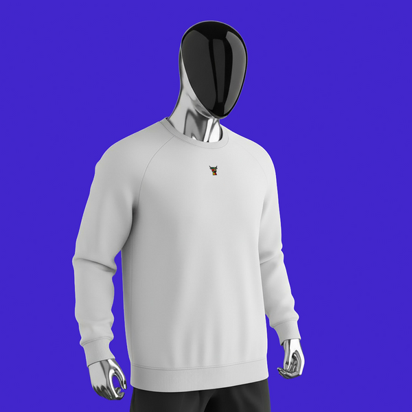 Unisex Organic Raglan Sweatshirt - WHITE - LFG