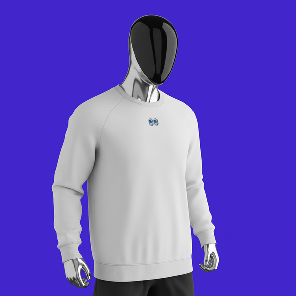 Unisex Organic Raglan Sweatshirt - WHITE - WTF