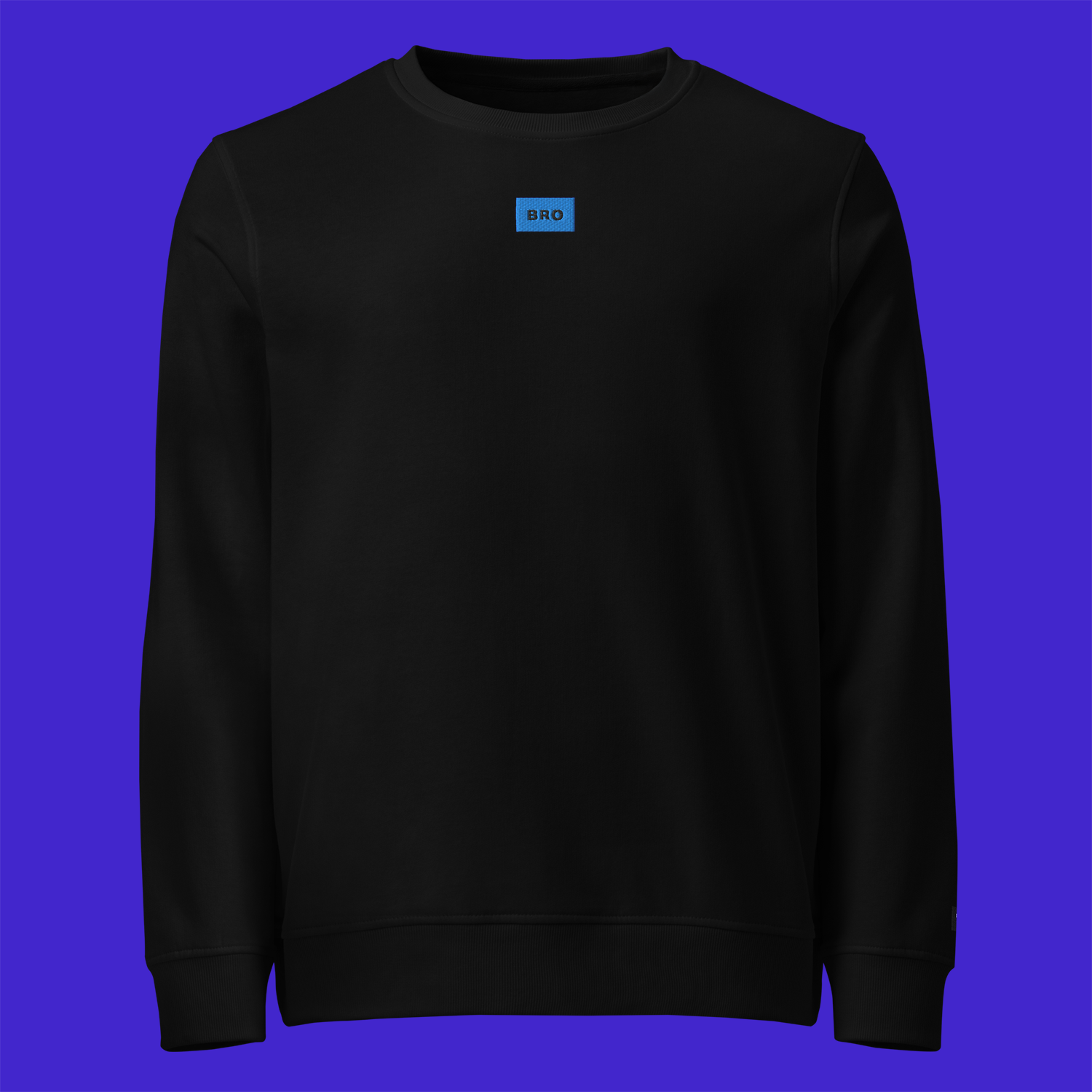 Unisex Organic Sweatshirt - BLACK - BRO (blue)