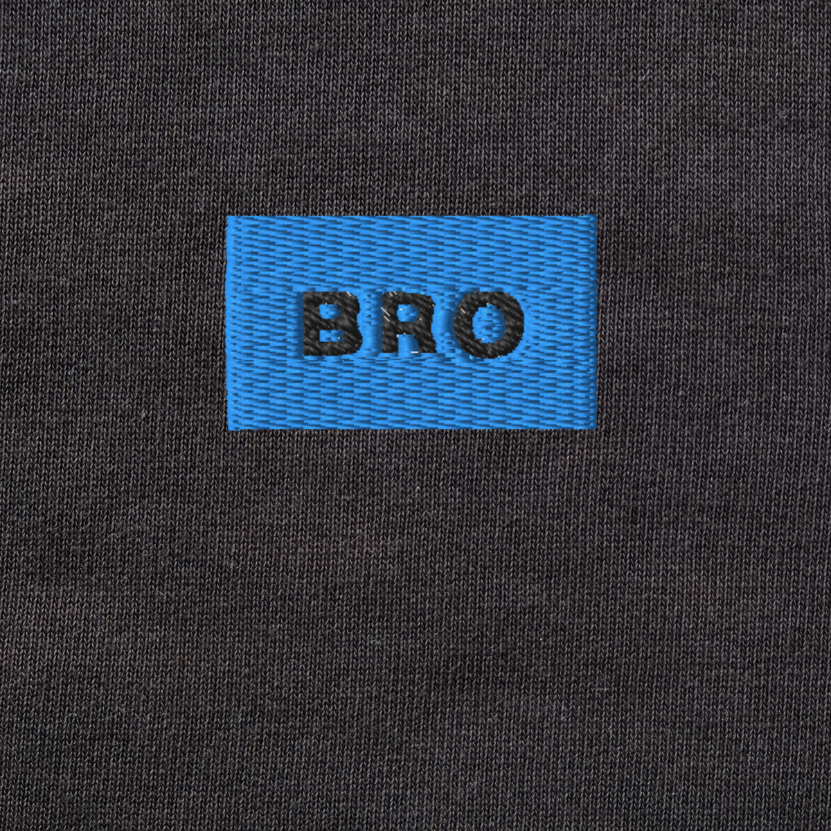 Unisex Organic Sweatshirt - BLACK - BRO (blue)