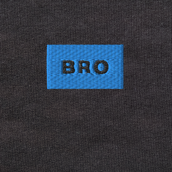 Unisex Organic Sweatshirt - BLACK - BRO (blue)