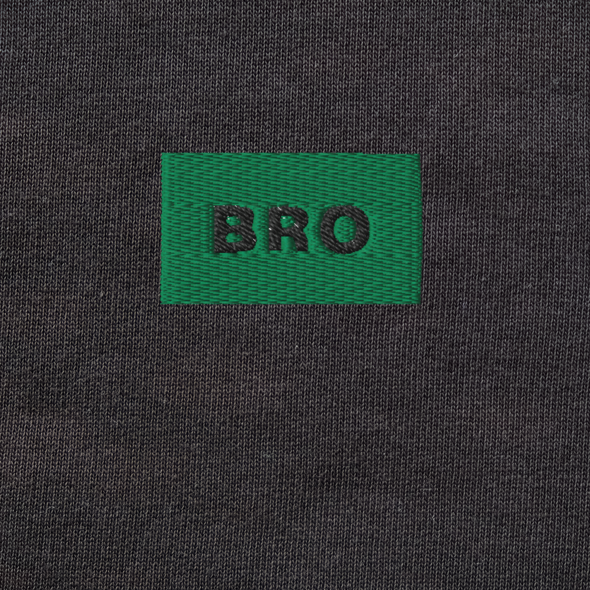 Unisex Organic Sweatshirt - BLACK - BRO (green)