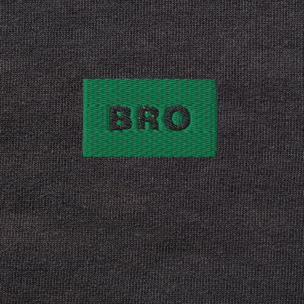 Unisex Organic Sweatshirt - BLACK - BRO (green)