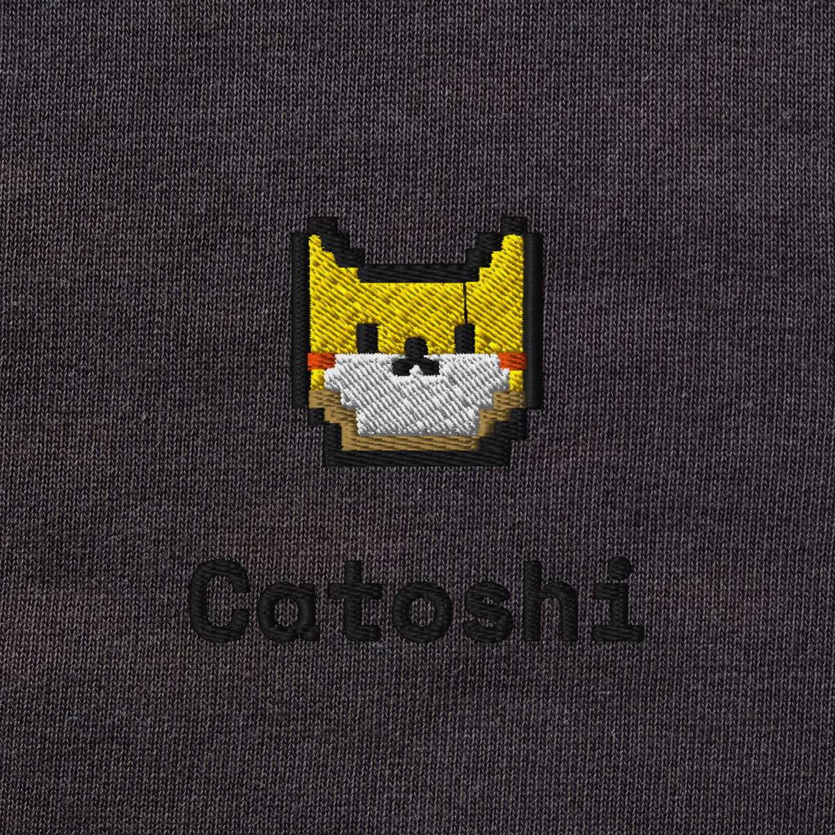 Unisex Organic Sweatshirt - BLACK - Catoshi