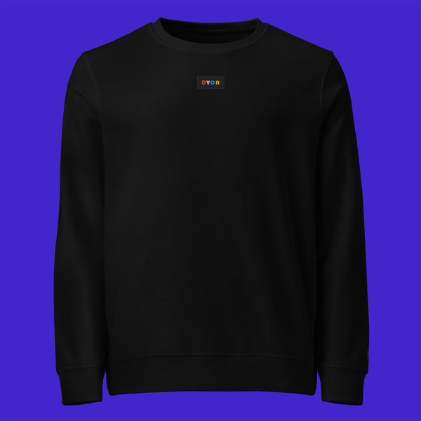 Unisex Organic Sweatshirt - BLACK - DYOR