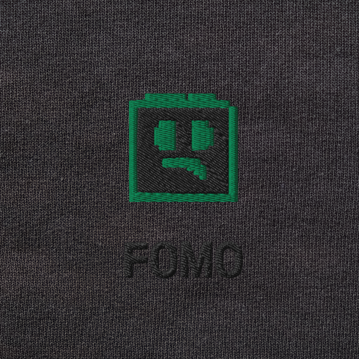 Unisex Organic Sweatshirt - BLACK - FOMO