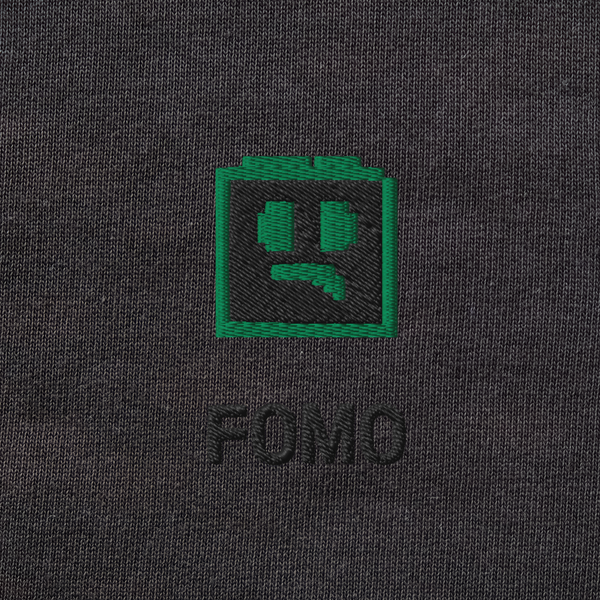 Unisex Organic Sweatshirt - BLACK - FOMO