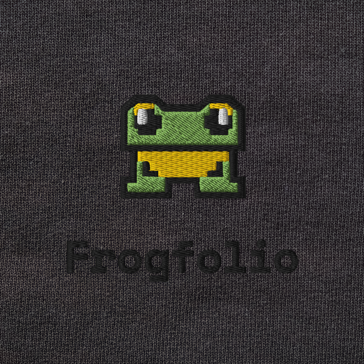 Unisex Organic Sweatshirt - BLACK - FrogFolio