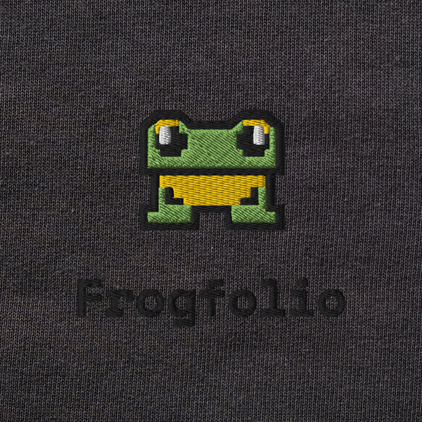 Unisex Organic Sweatshirt - BLACK - FrogFolio