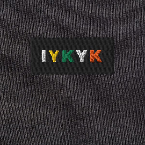 Unisex Organic Sweatshirt - BLACK - IYKYK