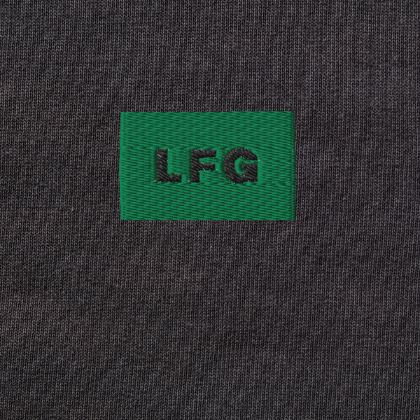 Unisex Organic Sweatshirt - BLACK - LFG (green)