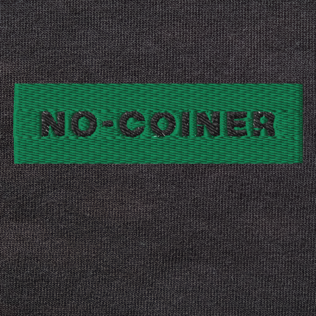 Unisex Organic Sweatshirt - BLACK - NO-COINER (green)