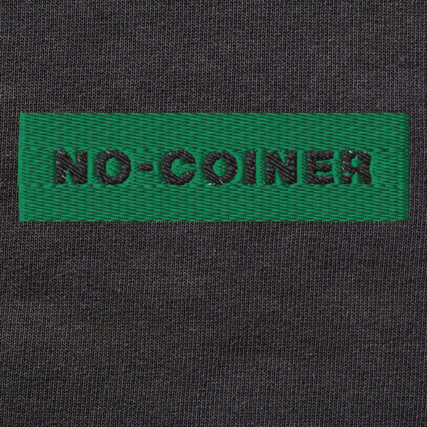Unisex Organic Sweatshirt - BLACK - NO-COINER (green)