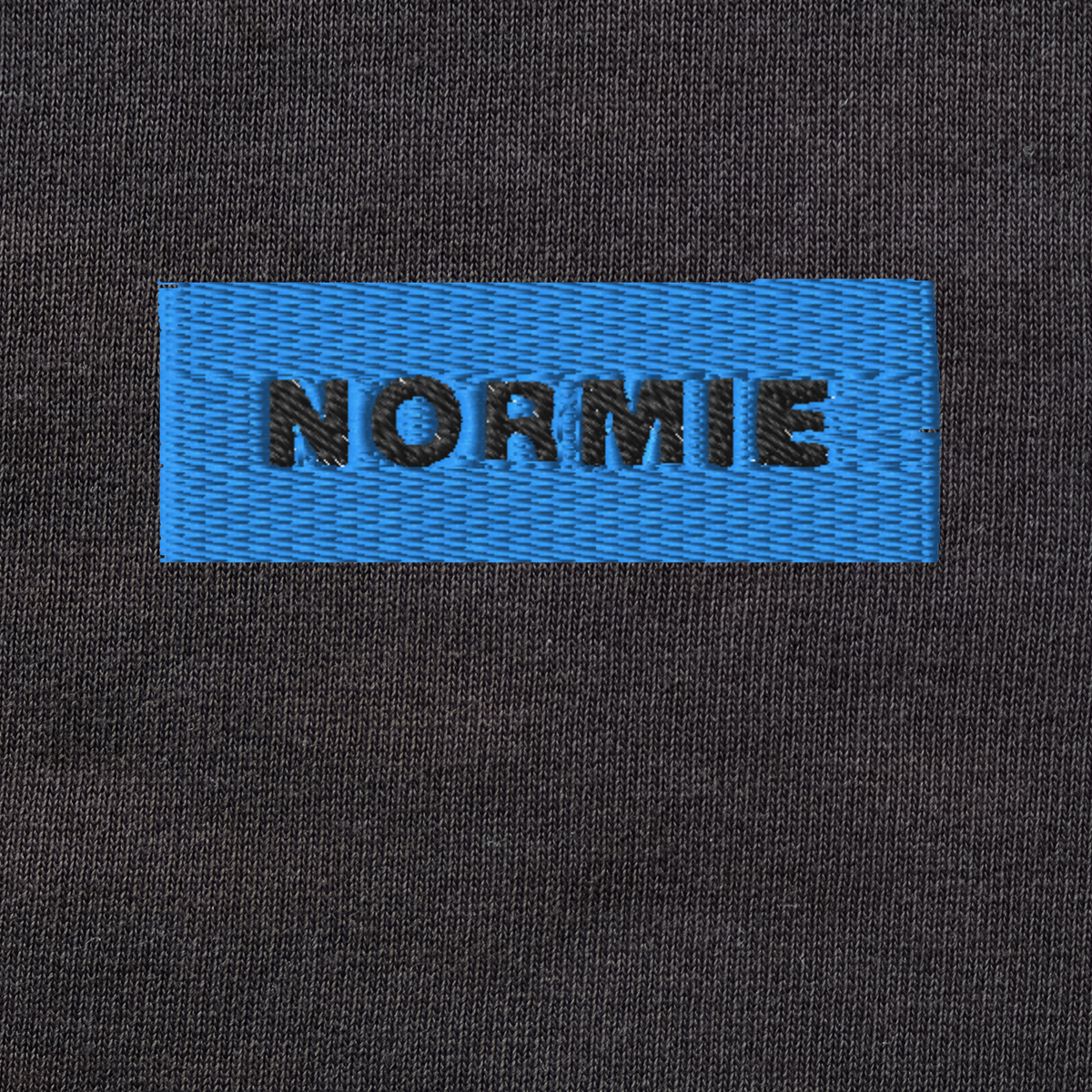 Unisex Organic Sweatshirt - BLACK - NORMIE (blue)