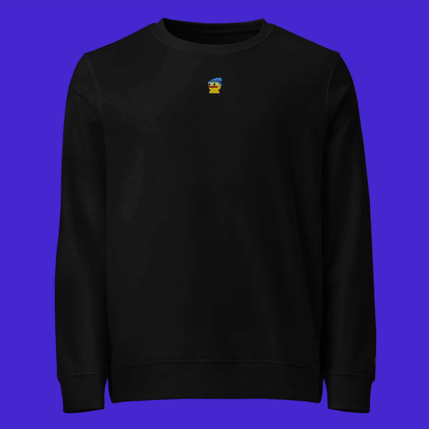Unisex Organic Sweatshirt - BLACK - Pepewizard