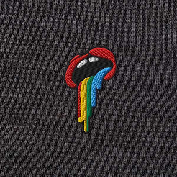 Unisex Organic Sweatshirt - BLACK - Rainbow