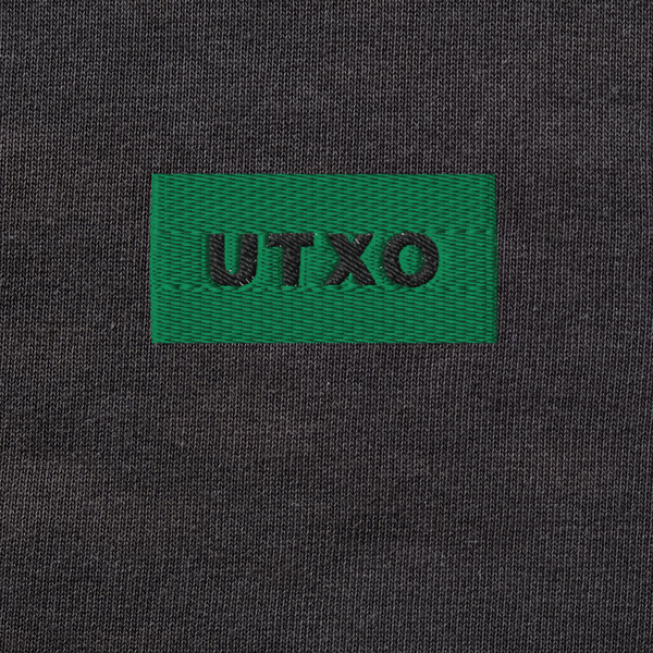 Unisex Organic Sweatshirt - BLACK - UTXO (green)