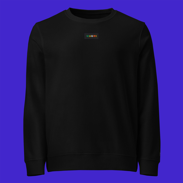 Unisex Organic Sweatshirt - BLACK - WAGMI