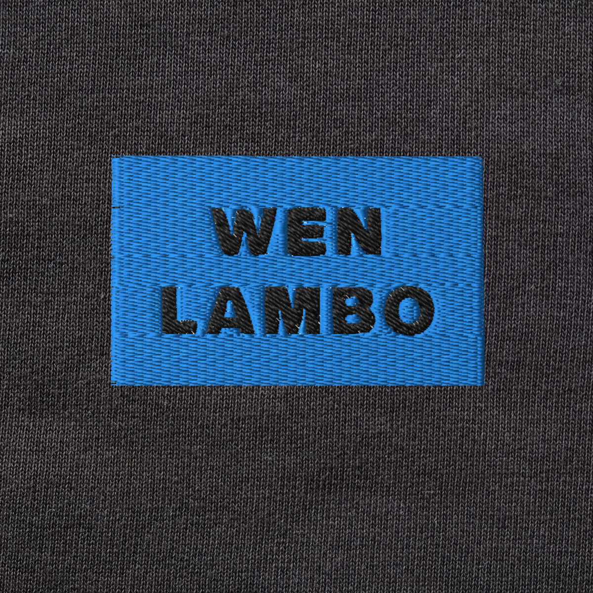 Unisex Organic Sweatshirt - BLACK - WEN LAMBO (blue)