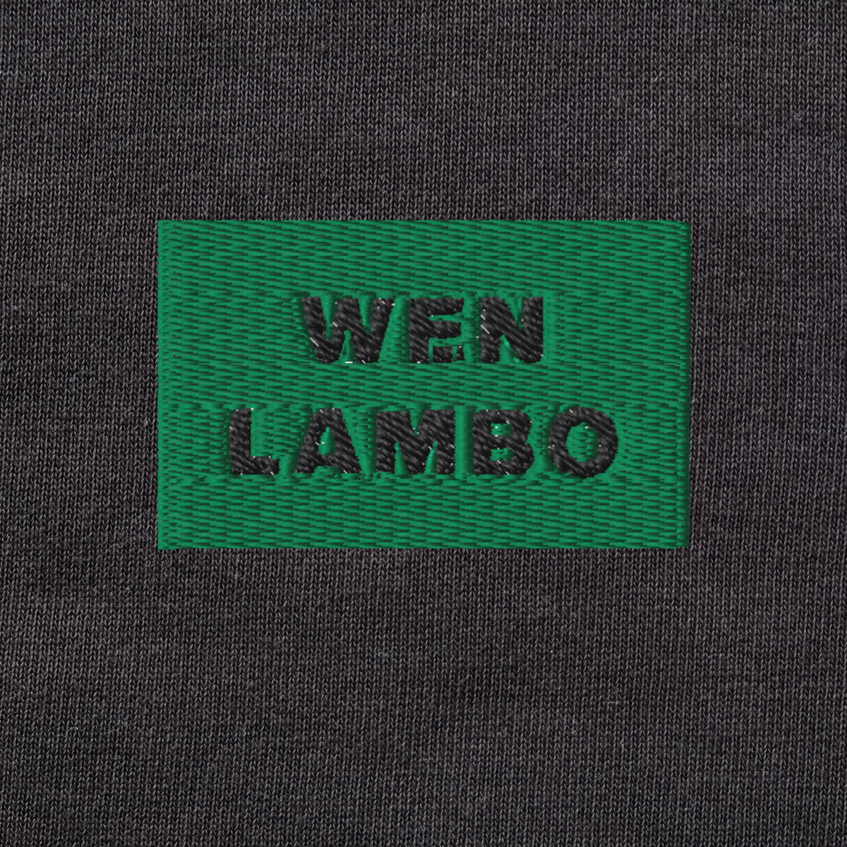 Unisex Organic Sweatshirt - BLACK - WEN LAMBO (green)