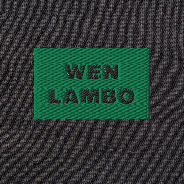 Unisex Organic Sweatshirt - BLACK - WEN LAMBO (green)