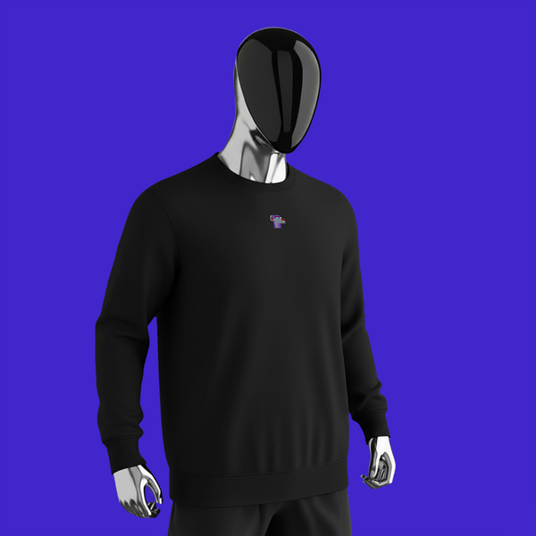 Unisex Organic Sweatshirt - BLACK - NodeDog