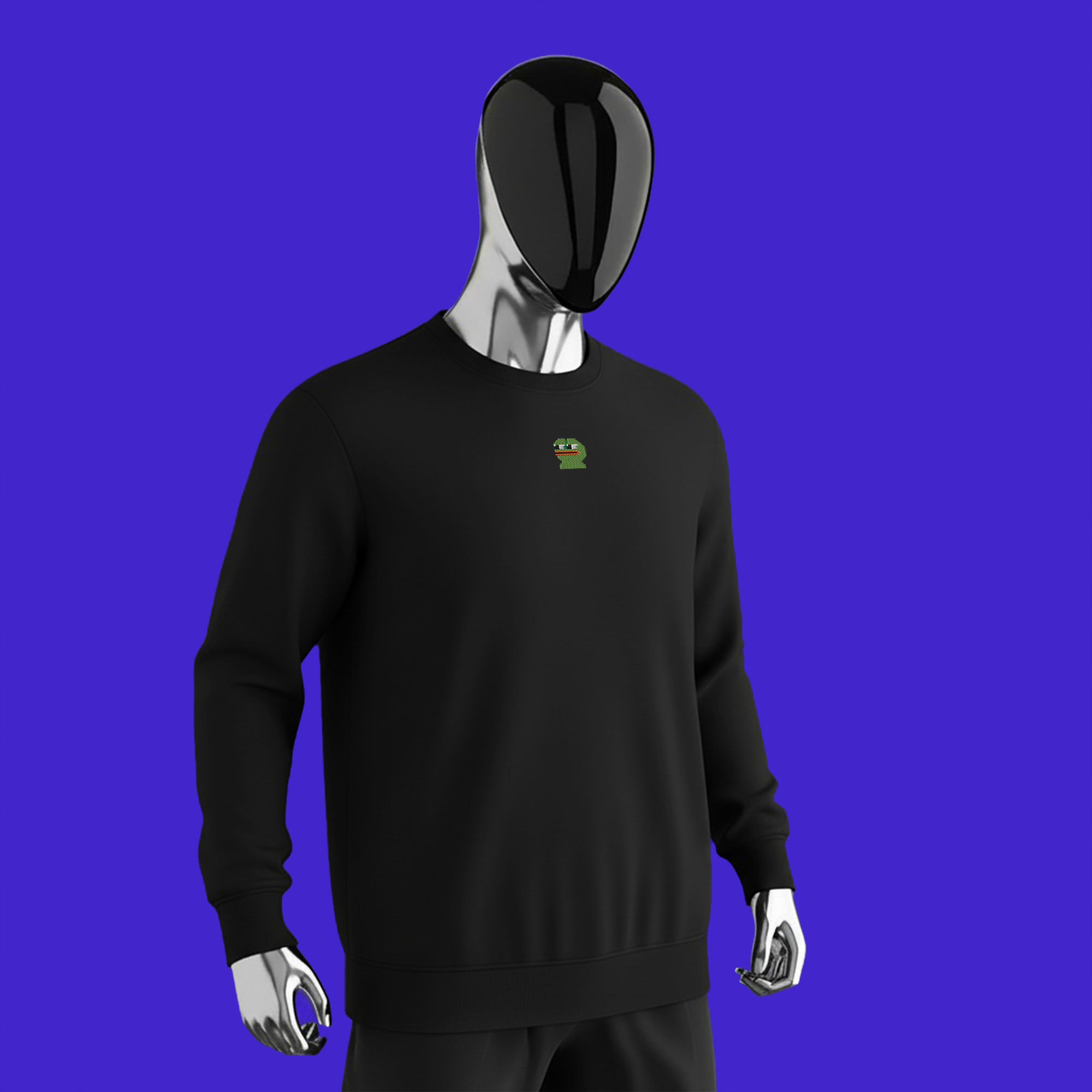 Unisex Organic Sweatshirt - BLACK - Pepe