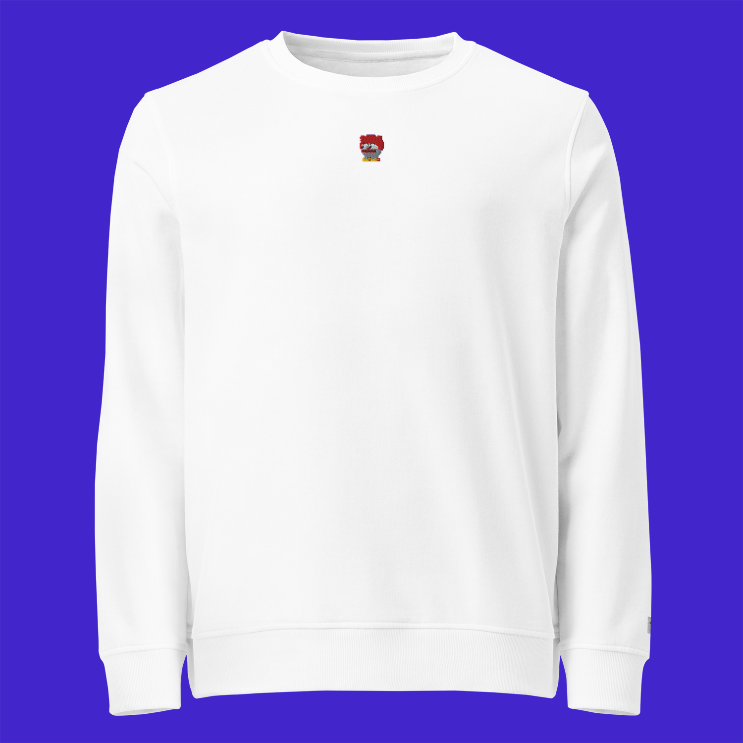 Unisex Organic Sweatshirt - WHITE - Clownpepe