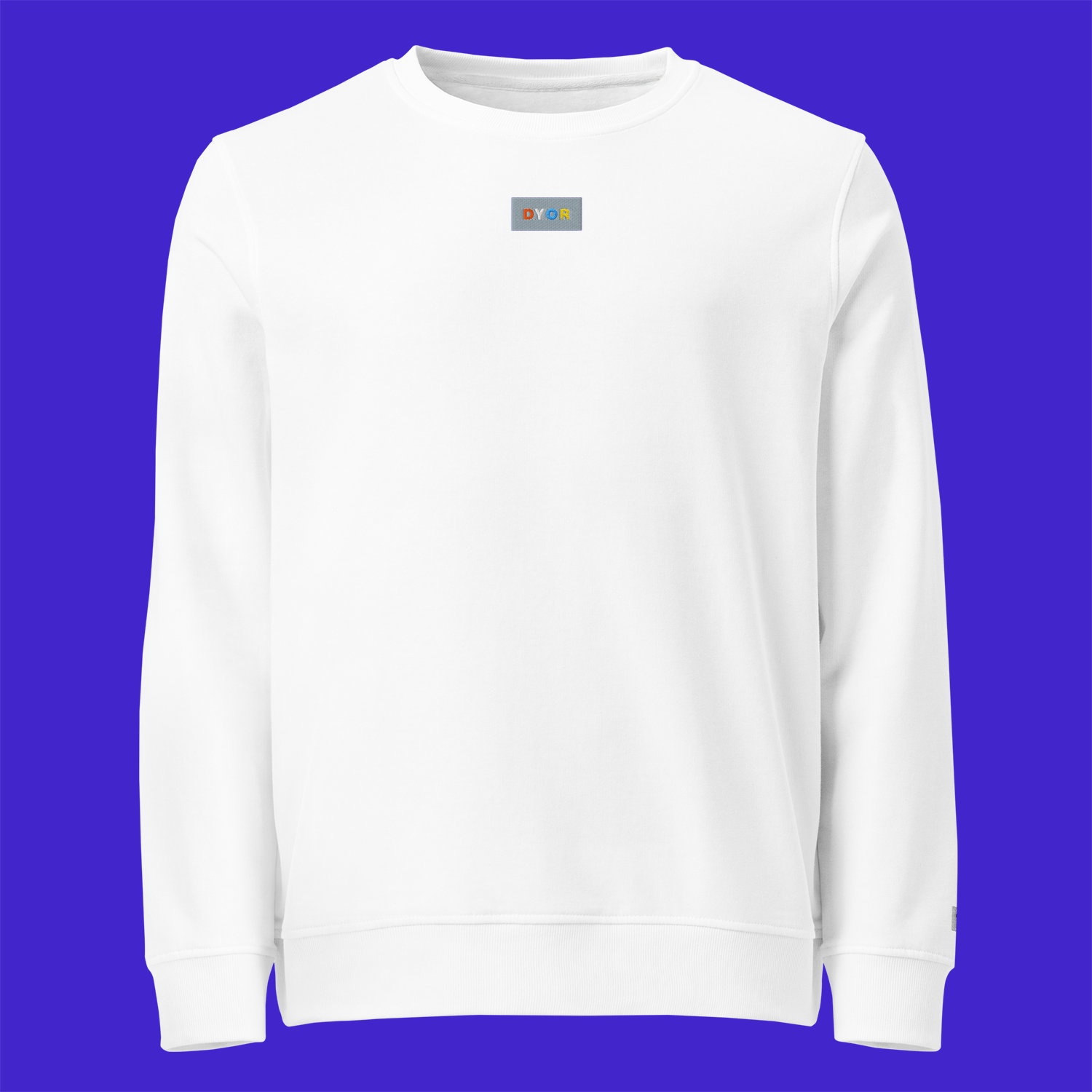 Unisex Organic Sweatshirt - WHITE - DYOR