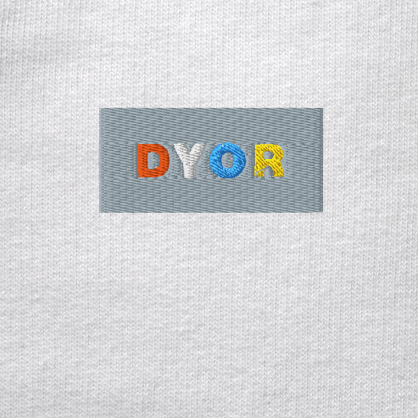 Unisex Organic Sweatshirt - WHITE - DYOR