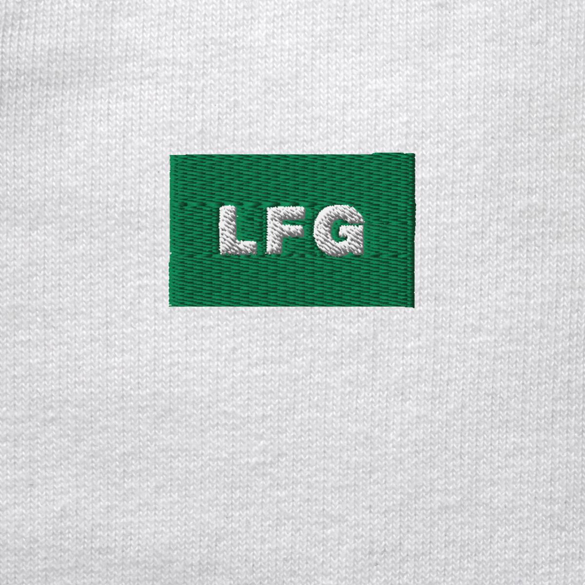 Unisex Organic Sweatshirt - WHITE - LFG (green)