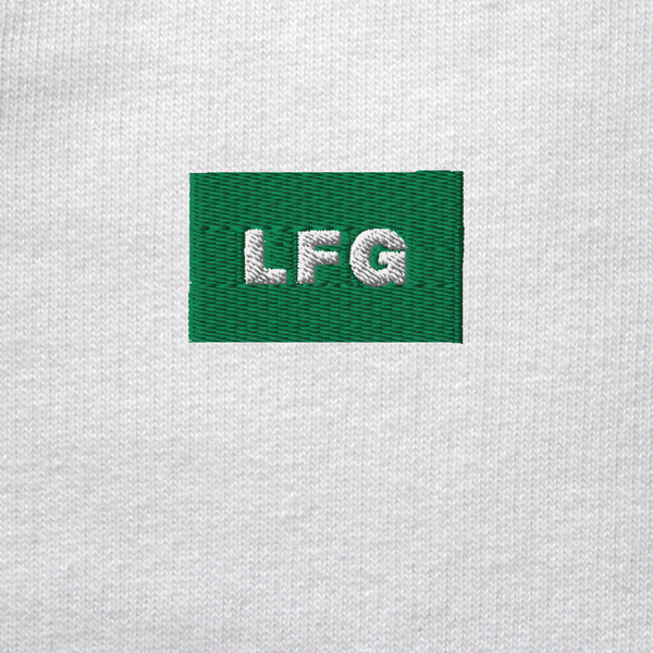 Unisex Organic Sweatshirt - WHITE - LFG (green)