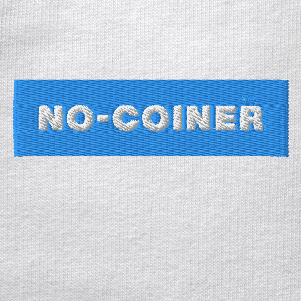 Unisex Organic Sweatshirt - WHITE - NO-COINER (blue)