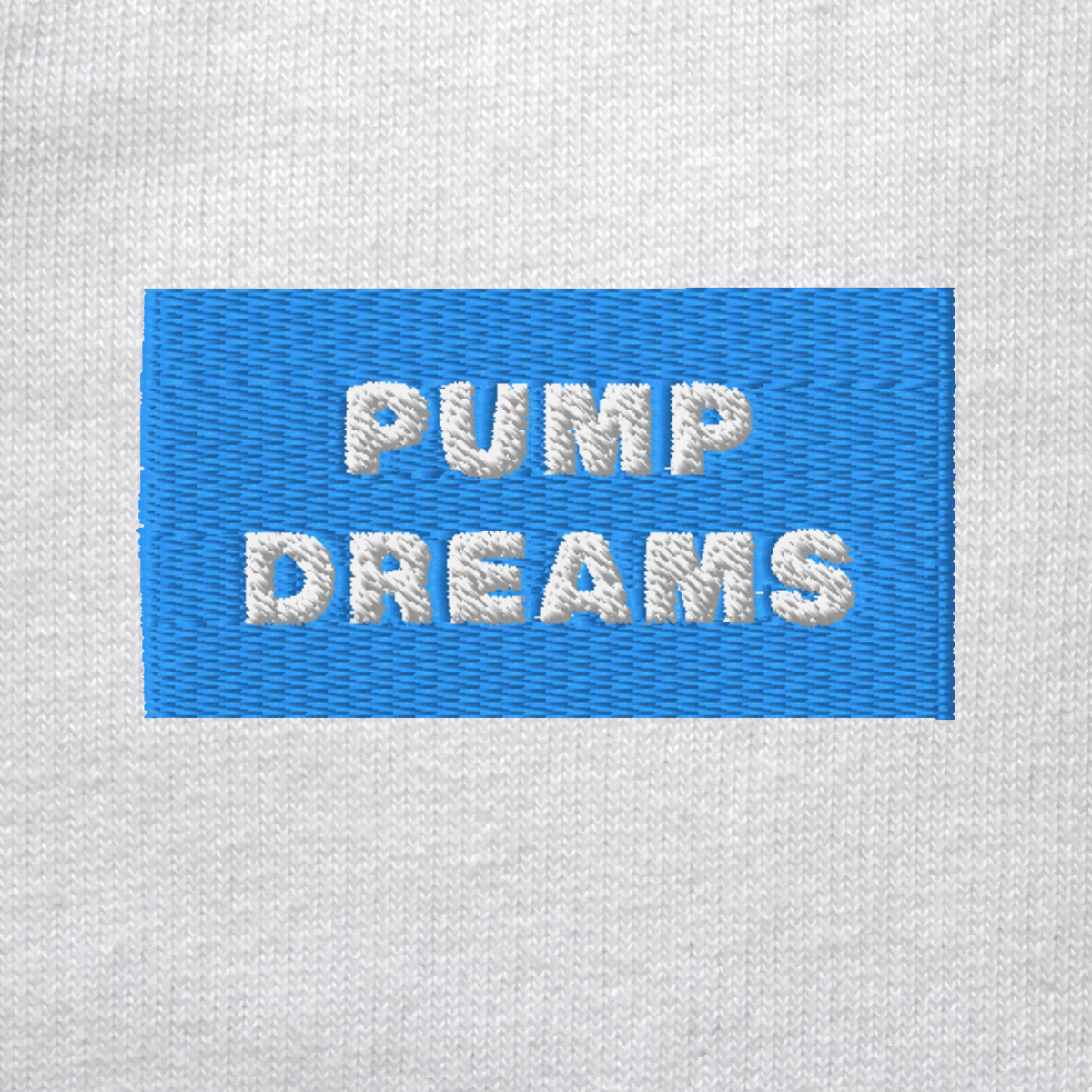 Unisex Organic Sweatshirt - WHITE - PUMP DREAMS (blue)