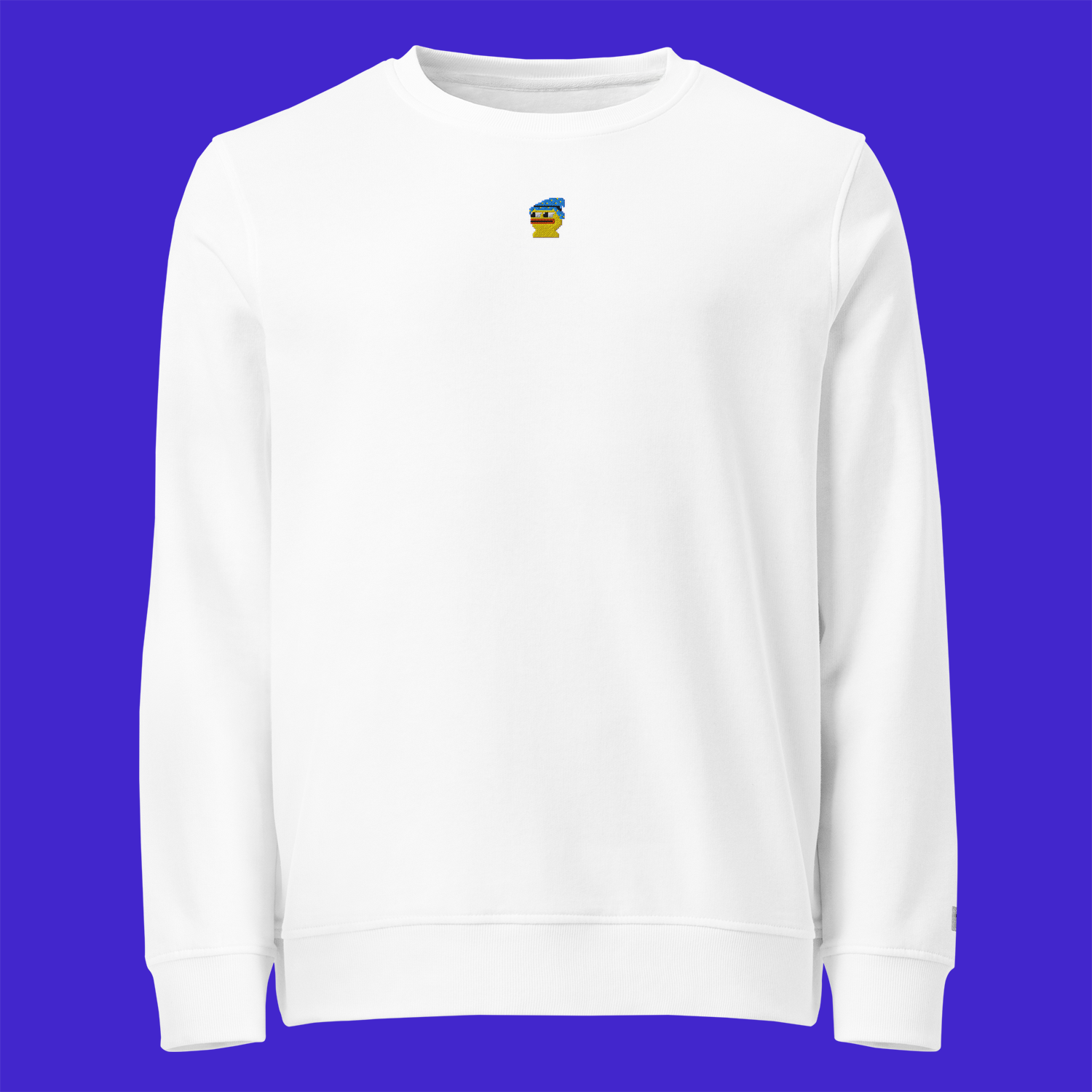 Unisex Organic Sweatshirt - WHITE - Pepewizard