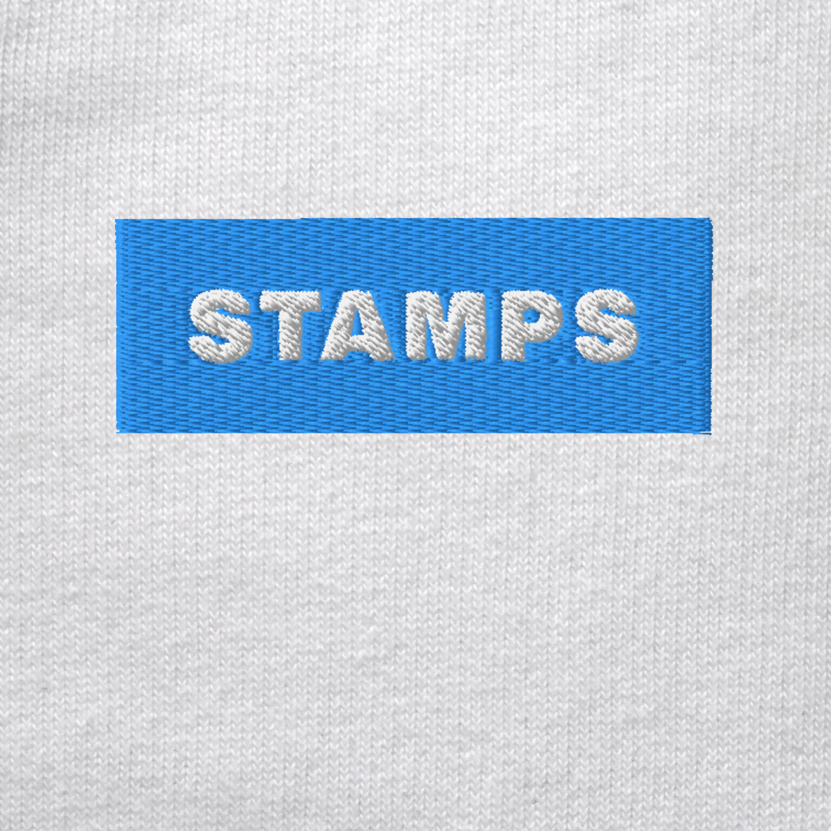 Unisex Organic Sweatshirt - WHITE - STAMPS (blue)