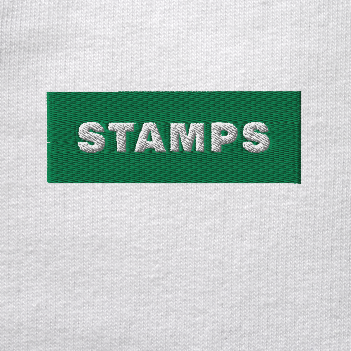 Unisex Organic Sweatshirt - WHITE - STAMPS (green)