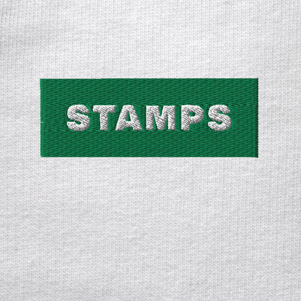 Unisex Organic Sweatshirt - WHITE - STAMPS (green)