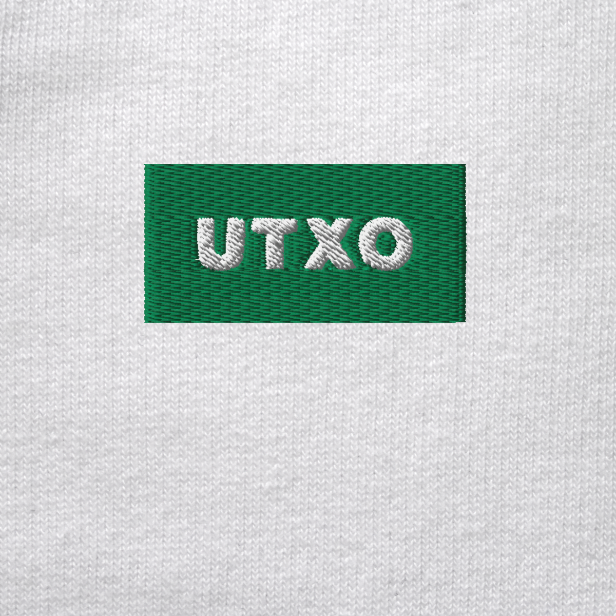Unisex Organic Sweatshirt - WHITE - UTXO (green)