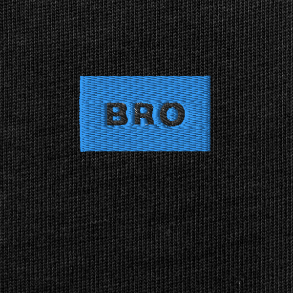 Unisex Premium Heavyweight Long Sleeve Shirt - BLACK - BRO (blue)