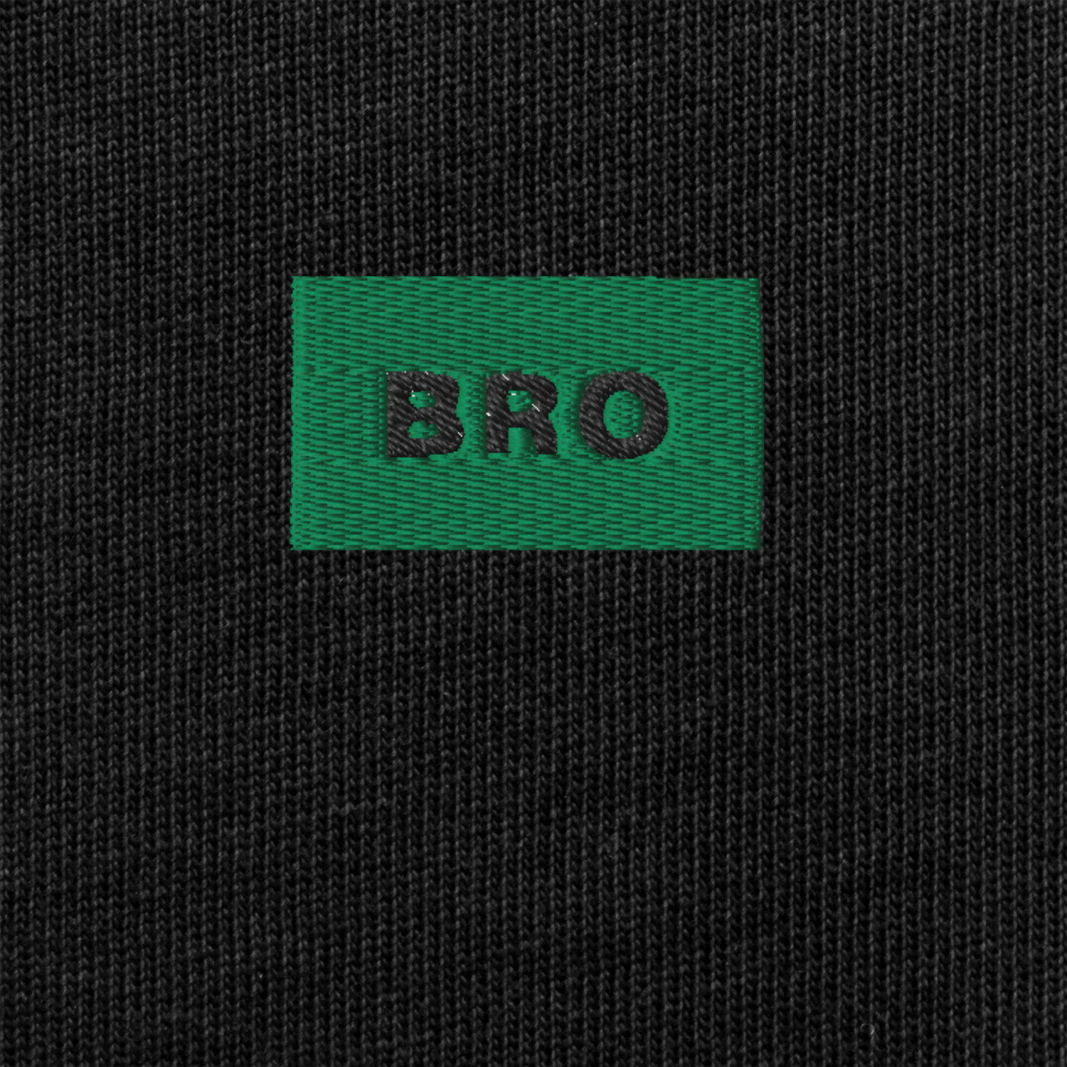Unisex Premium Heavyweight Long Sleeve Shirt - BLACK - BRO (green)