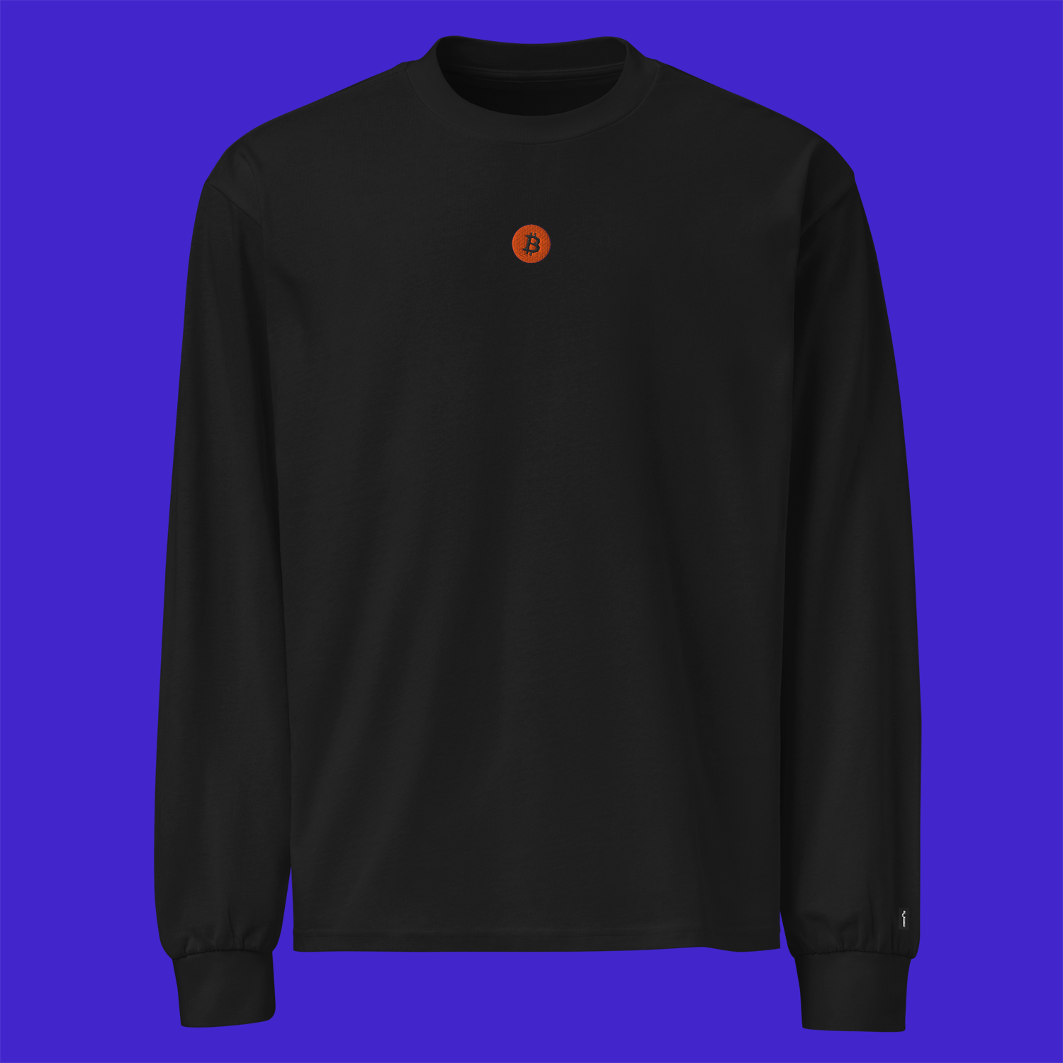Unisex Premium Heavyweight Long Sleeve Shirt - BLACK - BTC