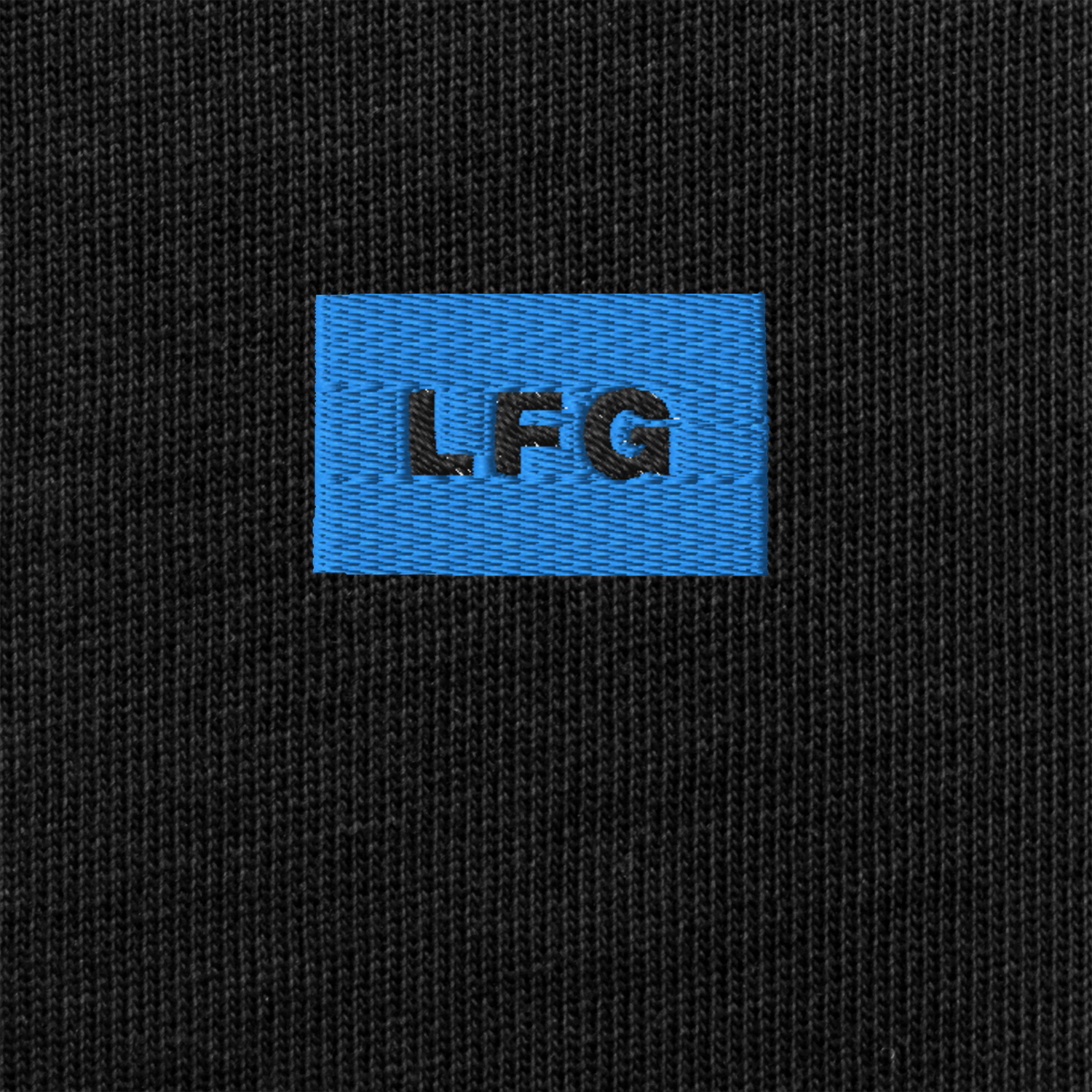 Unisex Premium Heavyweight Long Sleeve Shirt - BLACK - LFG (blue)