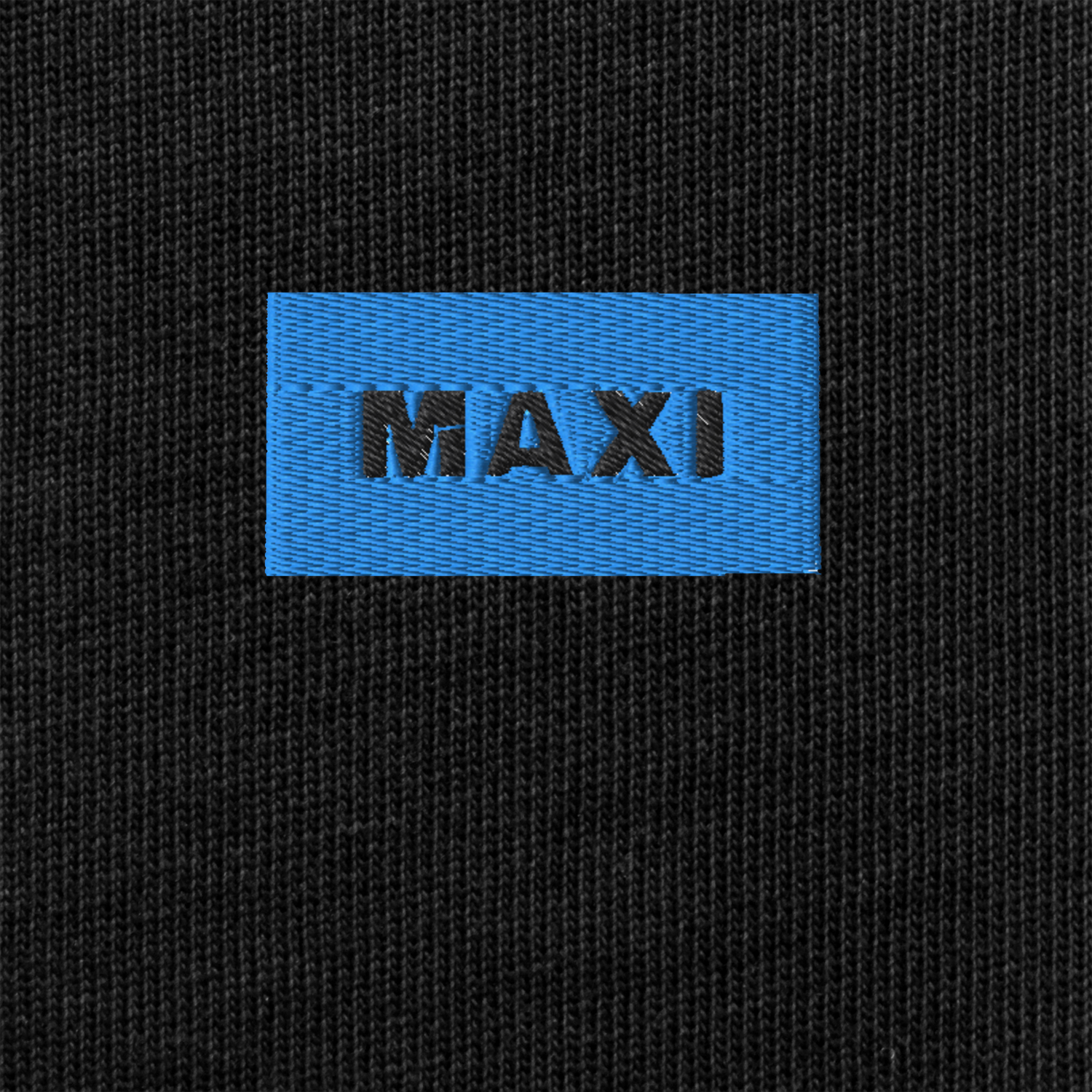 Unisex Premium Heavyweight Long Sleeve Shirt - BLACK - MAXI (blue)