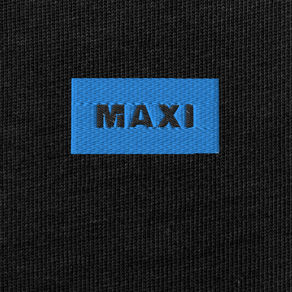 Unisex Premium Heavyweight Long Sleeve Shirt - BLACK - MAXI (blue)