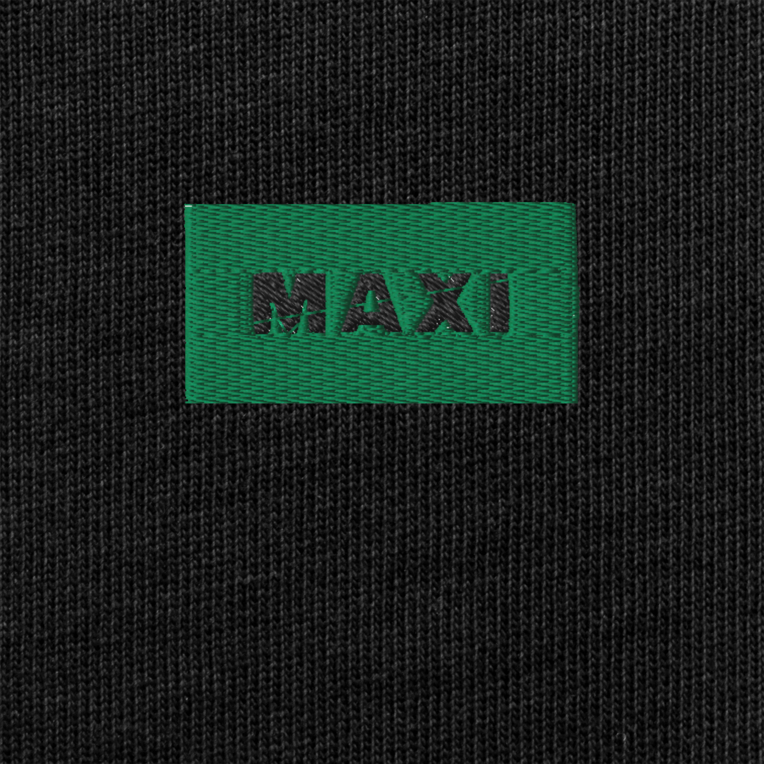 Unisex Premium Heavyweight Long Sleeve Shirt - BLACK - MAXI (green)