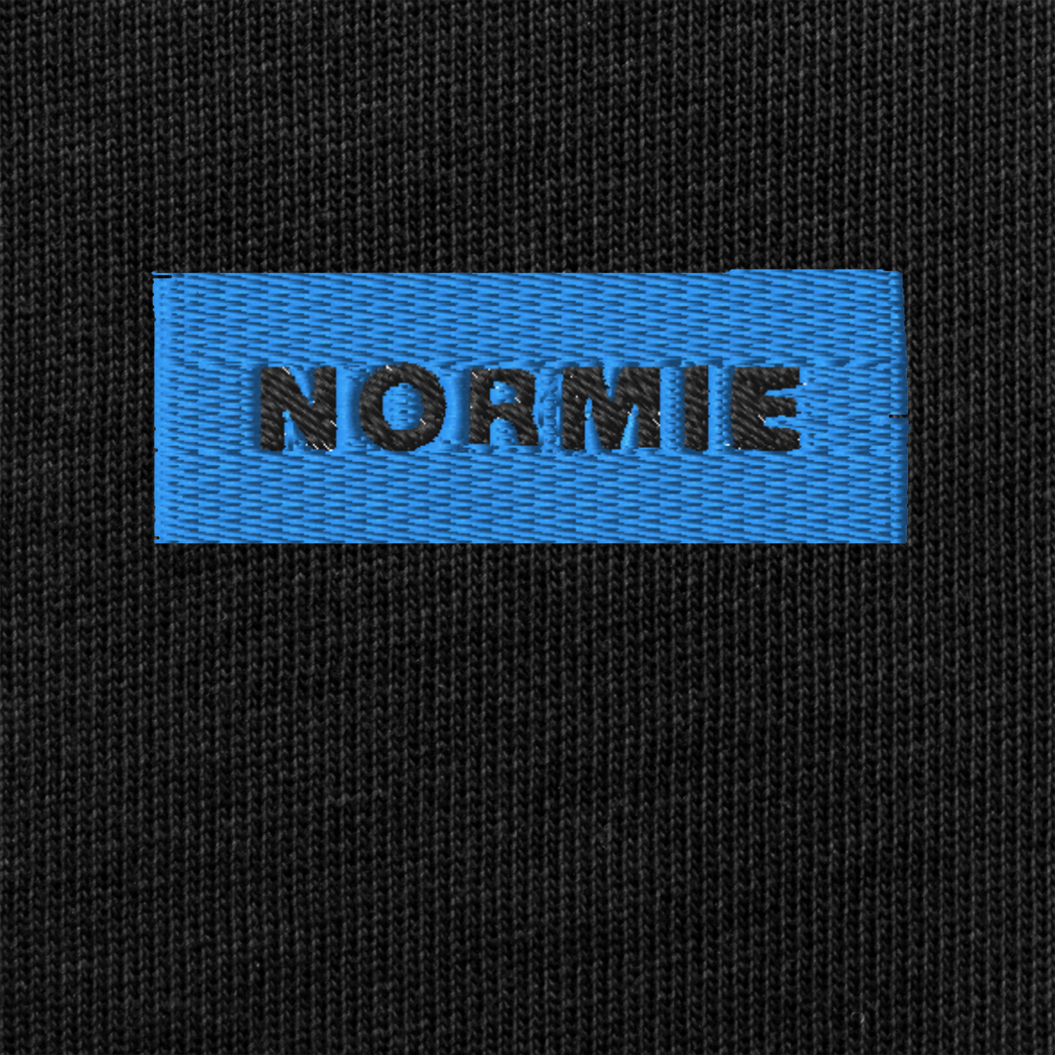 Unisex Premium Heavyweight Long Sleeve Shirt - BLACK - NORMIE (blue)
