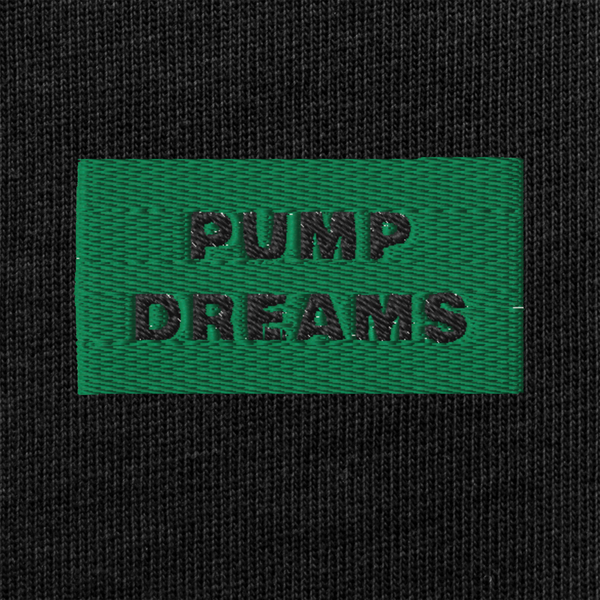 Unisex Premium Heavyweight Long Sleeve Shirt - BLACK - PUMP DREAMS (green)